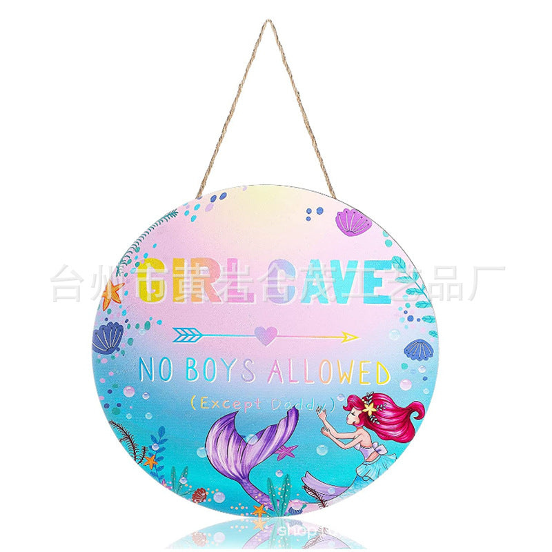 Wholesale Wooden Rainbow Circular Wall Listing