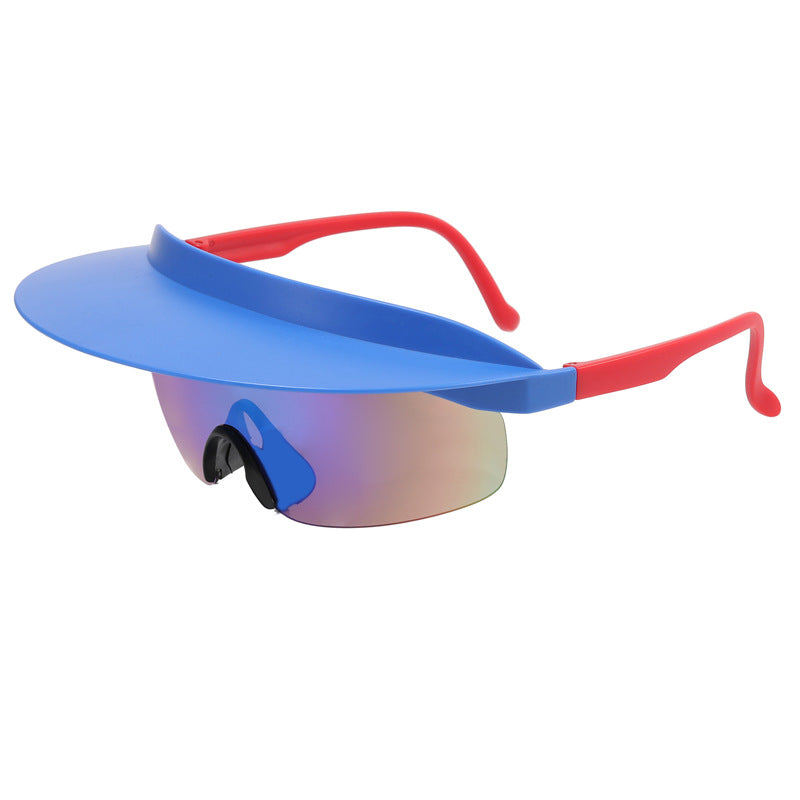Wholesale PC Frameless One-piece Sunshade Outdoor Cycling Sunglasses