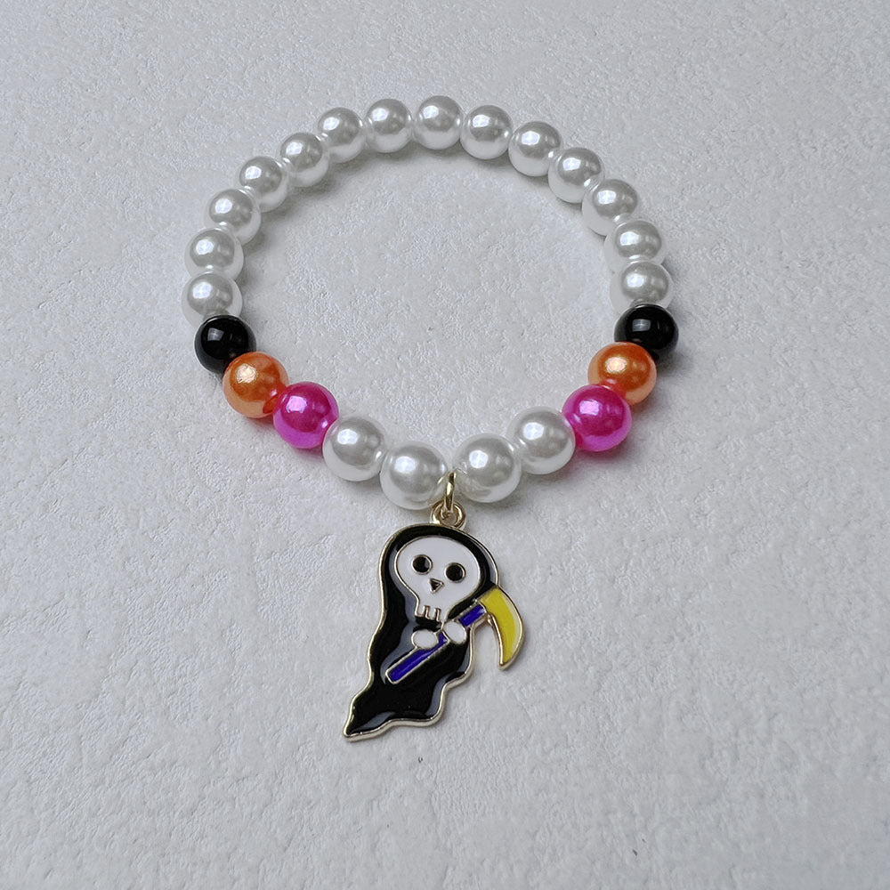 Wholesale Halloween Pumpkin Acrylic Bracelet