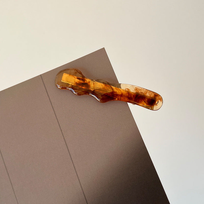 Wholesale Water Ripple Wave Colorful Acrylic Duckbill Hair Clips