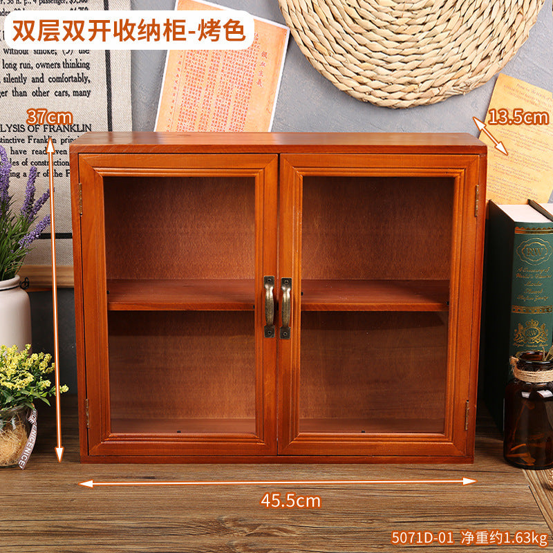 Wholesale Wooden Multi-layer Sundry Organizer with Drawers Cabinet