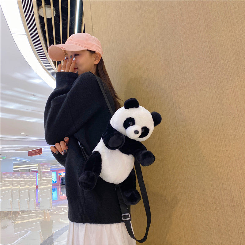 Wholesale Cartoon Plush Cute Panda Backpack