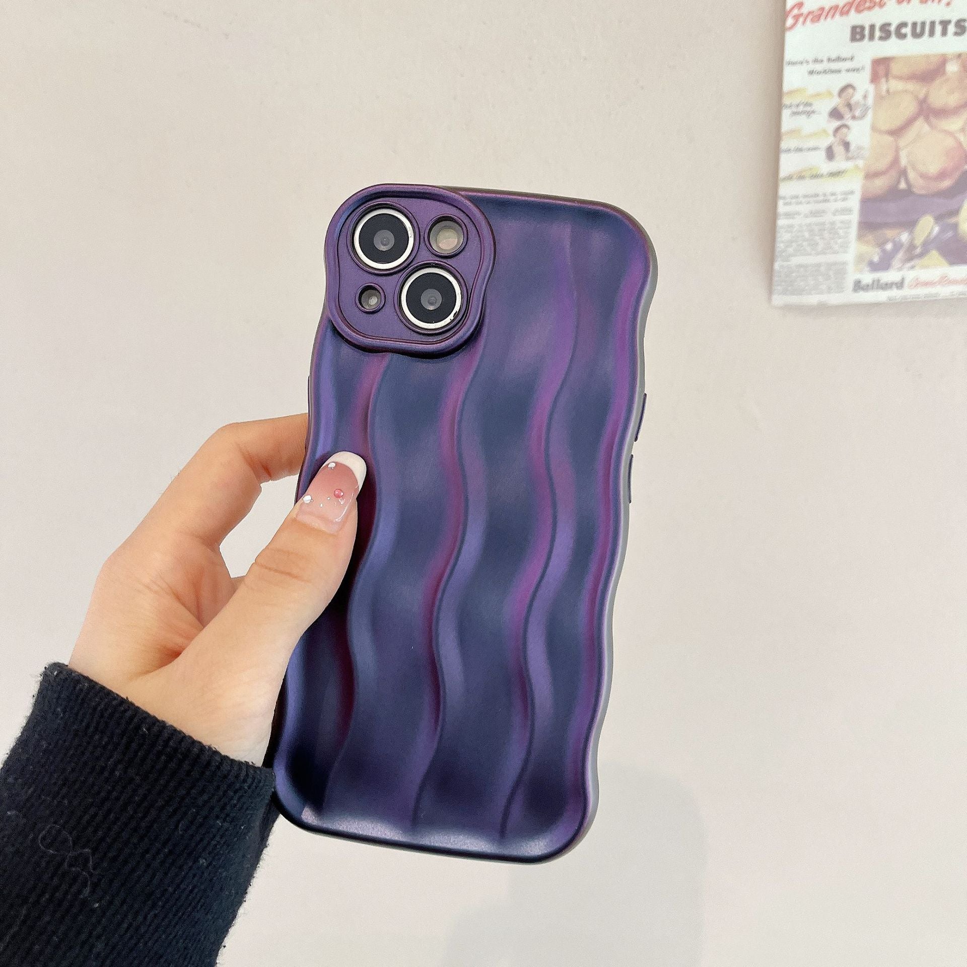 Wholesale TUP Three-dimensional Water Ripple Phone Case