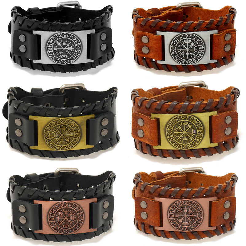 Wholesale Pirate Vintage Men's Leather Bracelet