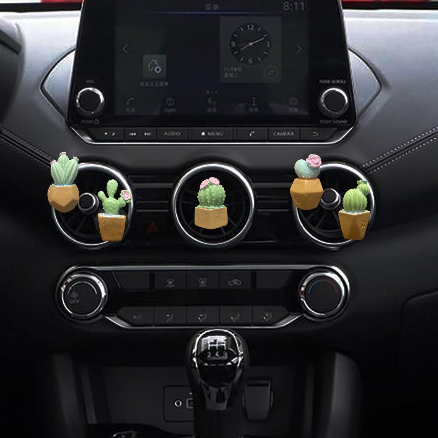 Wholesale Candy Color Small Potted Car Aroma Decoration Clip