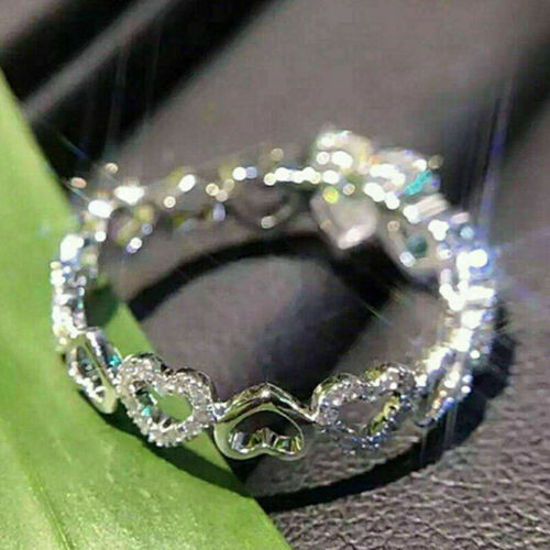 Wholesale Simple Heart Zircon Alloy Rings