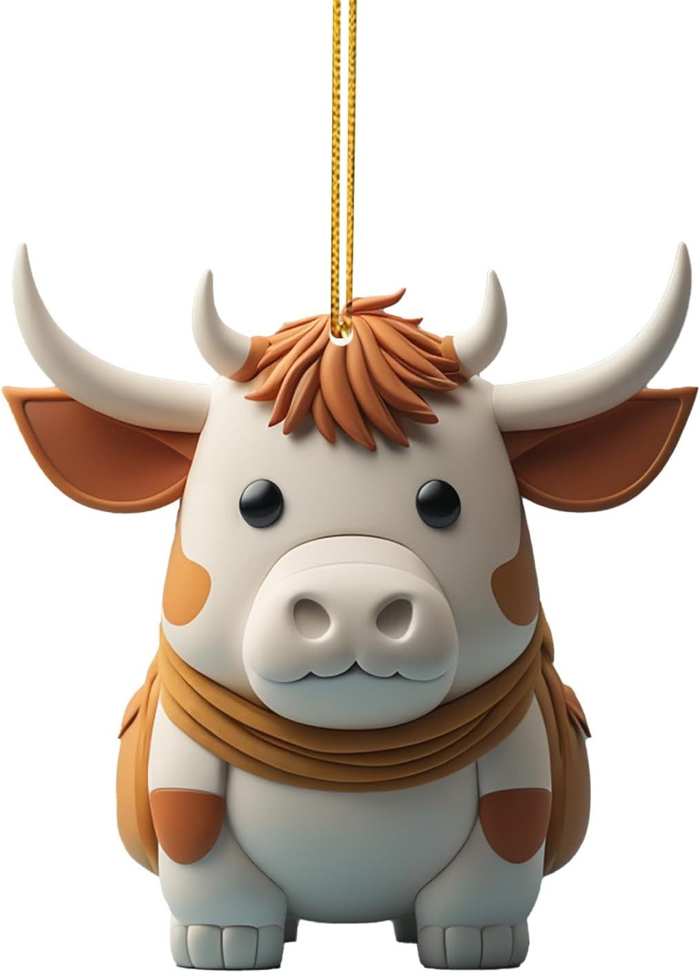 Wholesale Colorful Cartoon Cow Car Christmas Tree Decorations