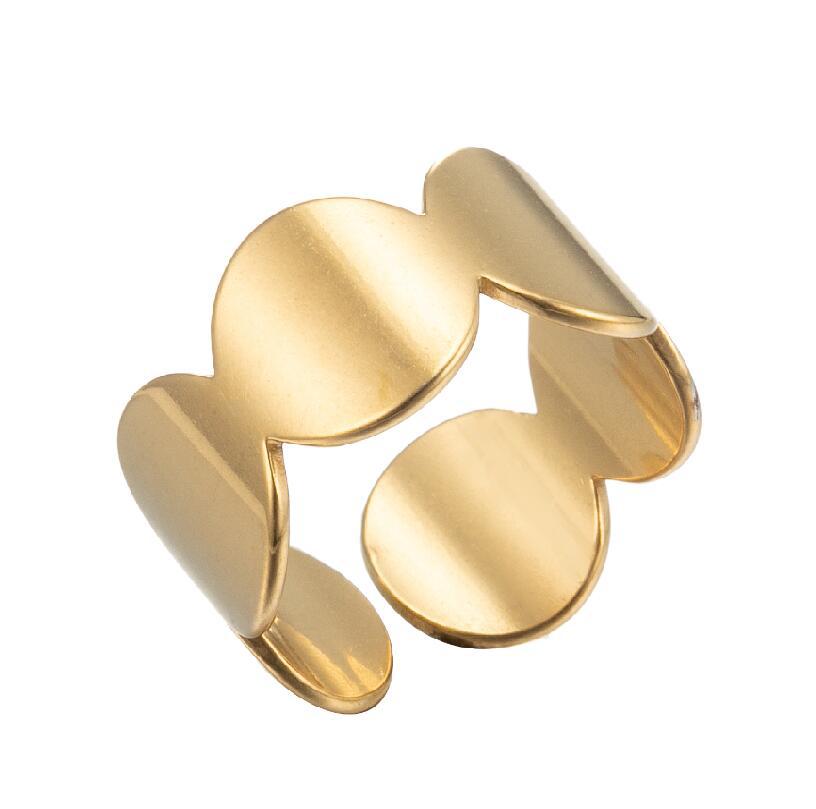 Wholesale Hollow Out Stainless Steel Cross Rings