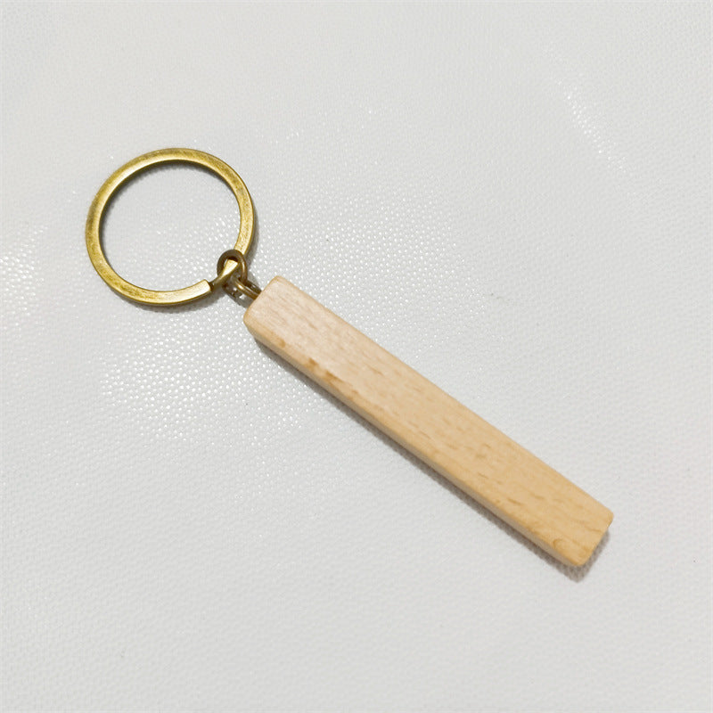 Wholesale Beech Blank Key Chains