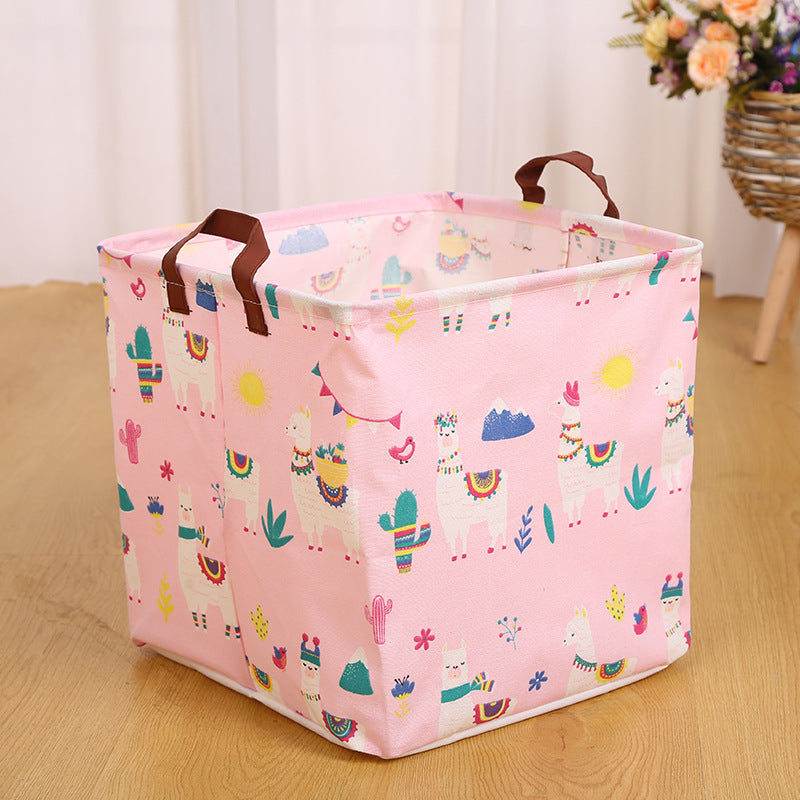 Wholesale Cotton and Linen Cartoon Animal Foldable Dirty Clothes Basket