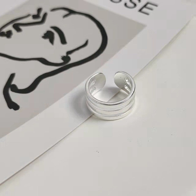 Wholesale Alloy Star Live Mouth Adjustable Ring