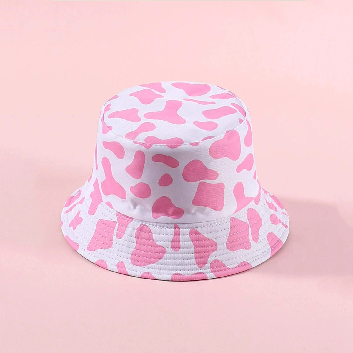 Wholesale Polyester Cow Print Reversible Bucket Hat