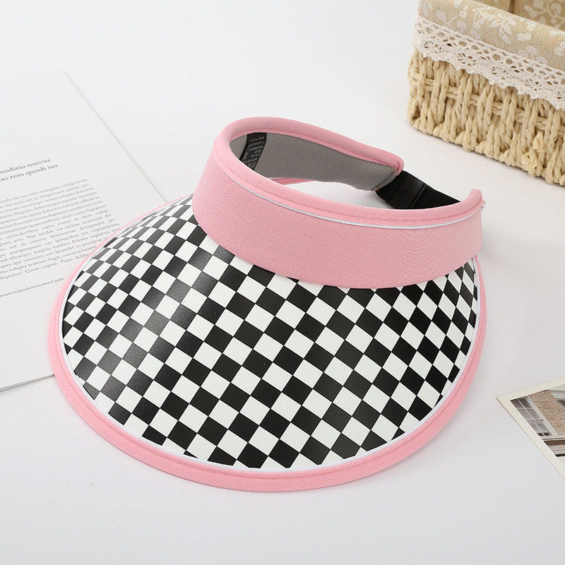 Wholesale Straw Checkerboard Beanie Hats