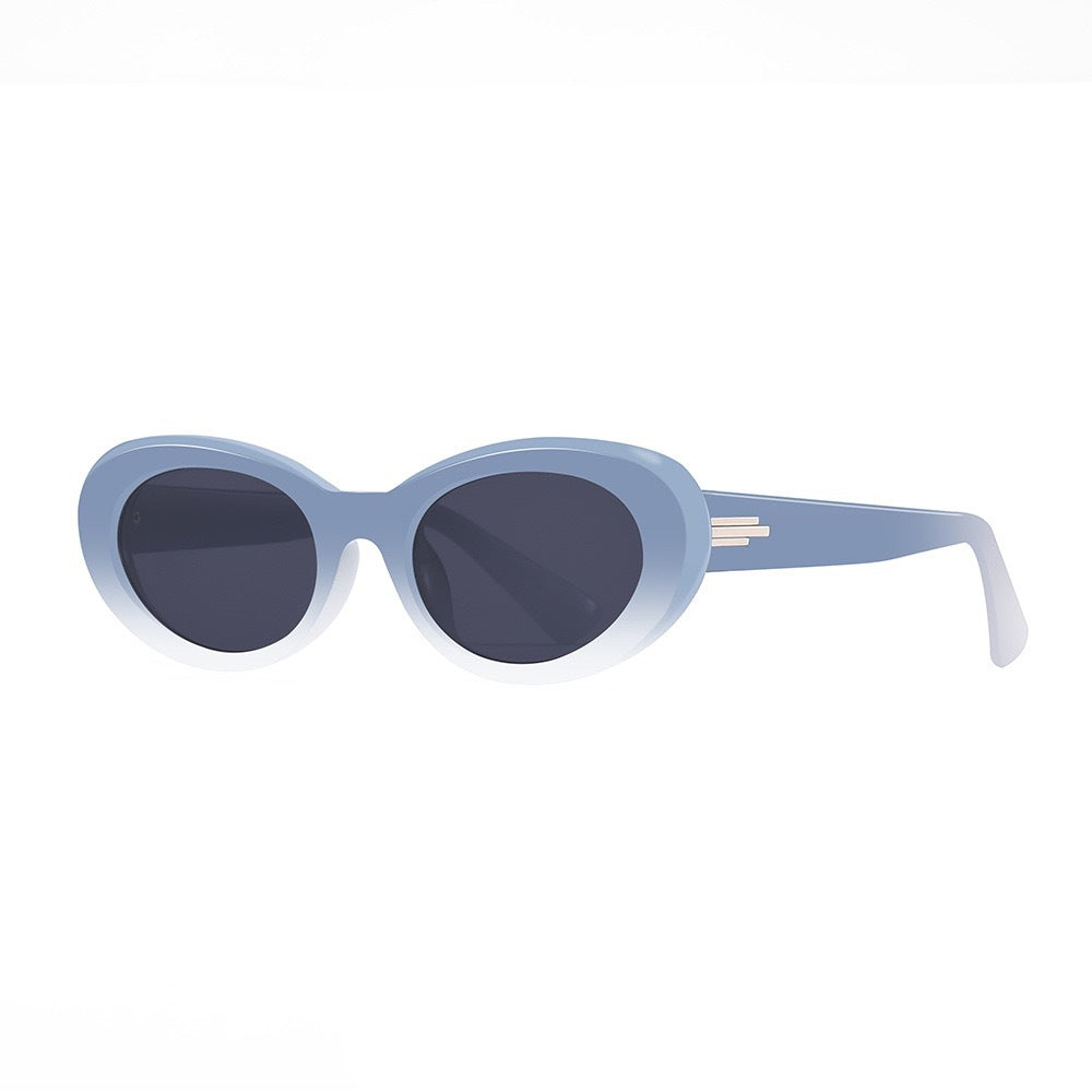 Wholesale Jelly Color Small Frame Cat Eye PC Sunglasses