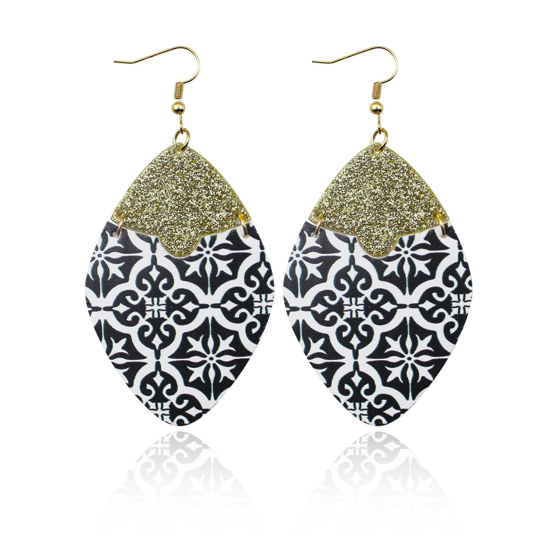 Pendientes De Cuero Tótem Floral Barroco al por mayor