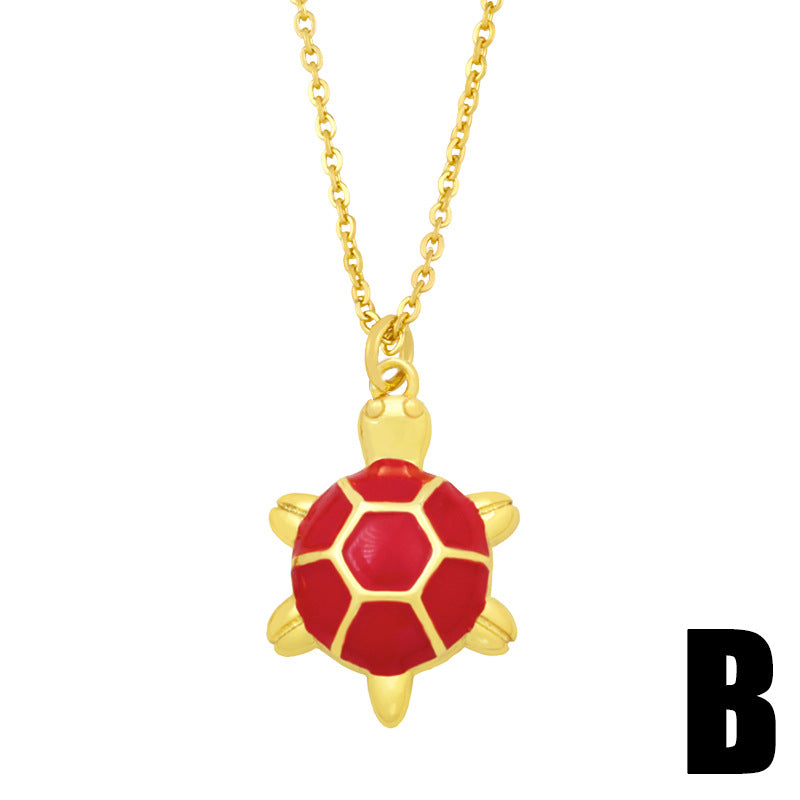 Wholesale Baby Turtle Copper Necklaces