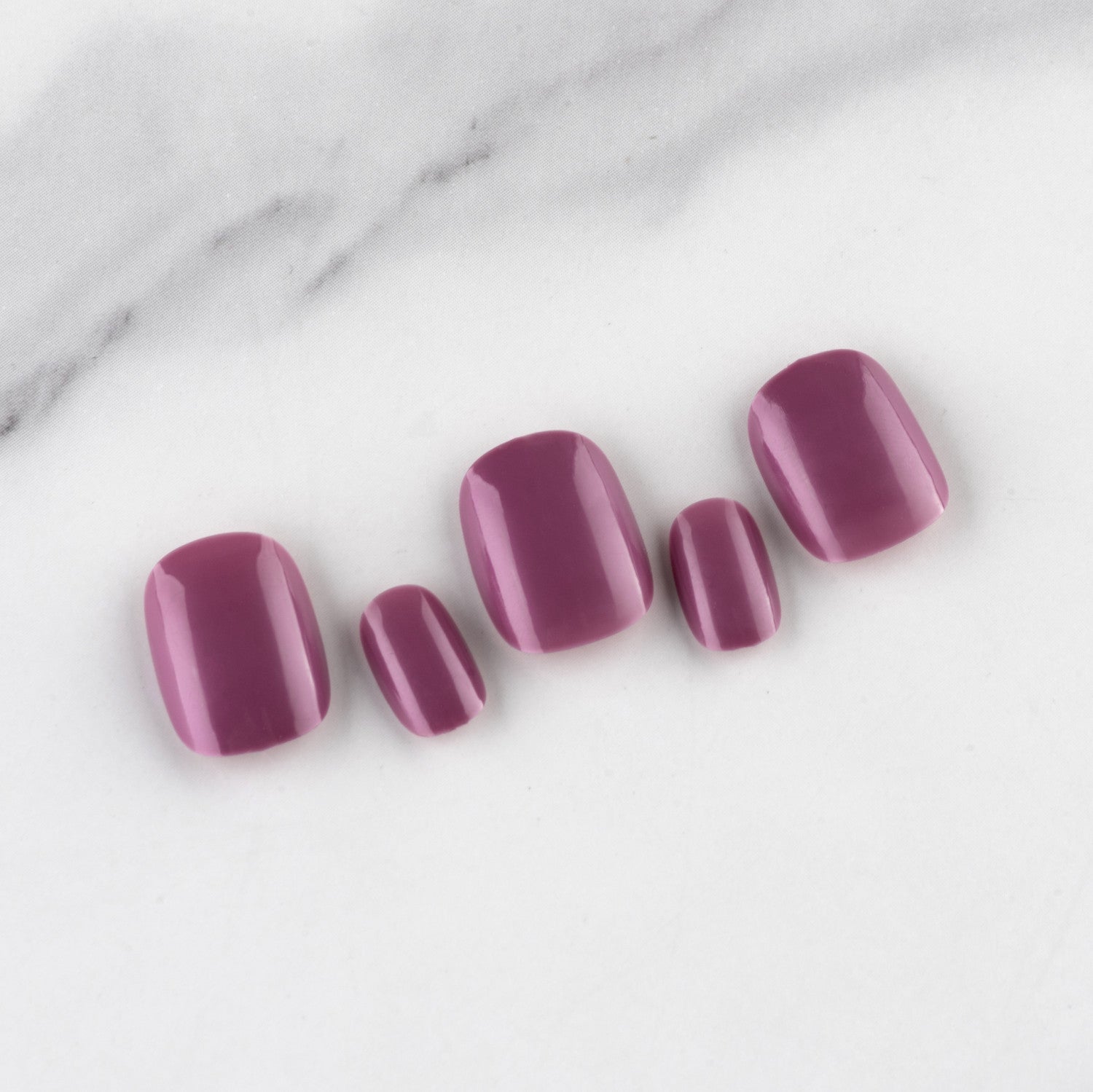 Wholesale Short Glossy Plastic Nail Stickers