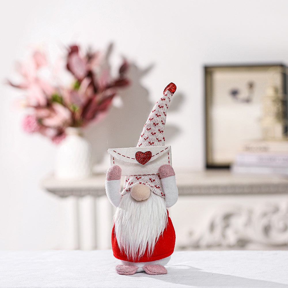 Adorno de muñeca sin rostro de amor de sobre no tejido al por mayor