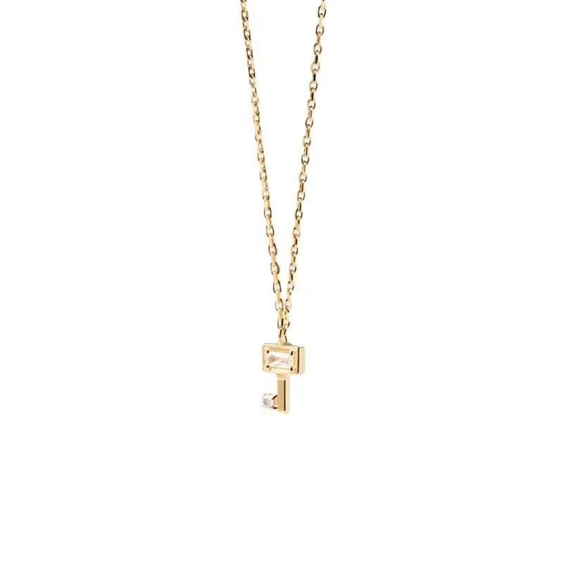 Wholesale Key Clavicle Brass Copper Necklaces