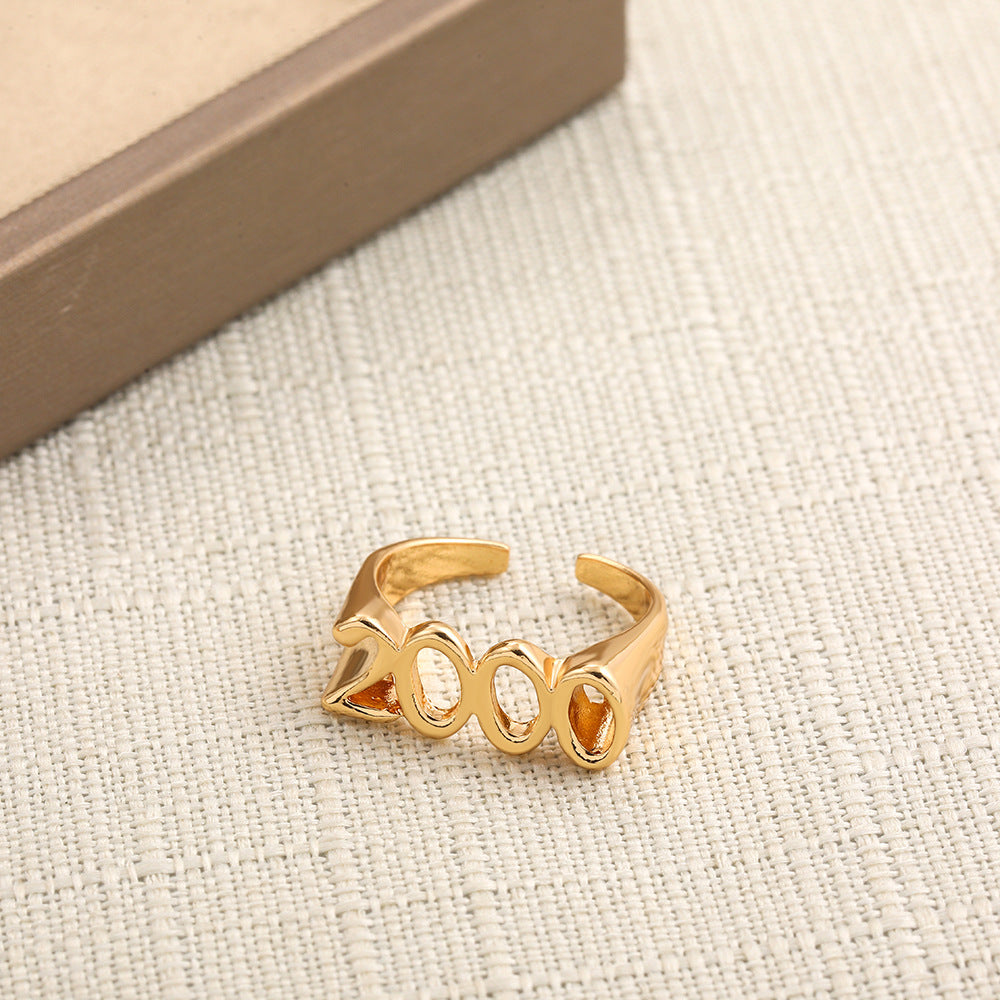 Wholesale Digital Year Alloy Rings