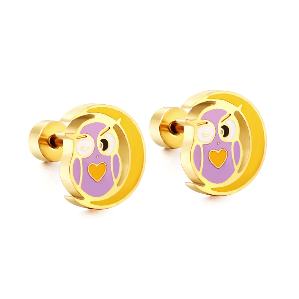 Wholesale Rabbit Animal Stainless Steel Earrings