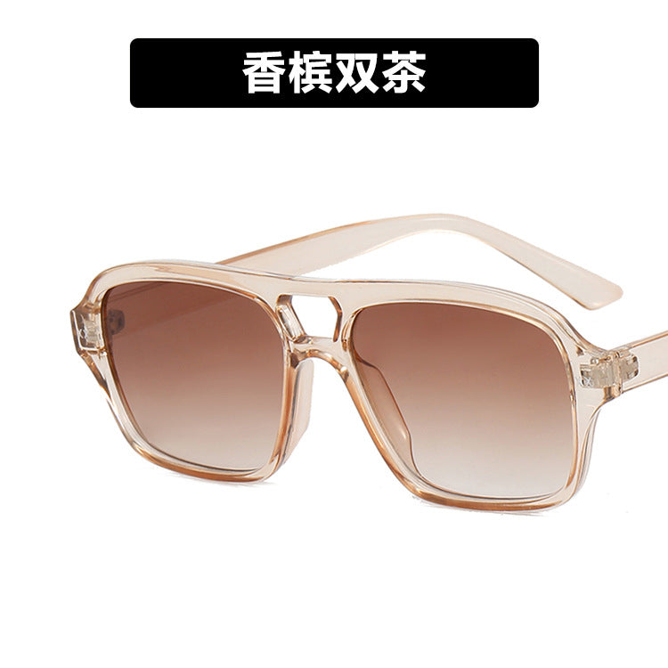 Wholesale Double Beam Square PC Sunglasses