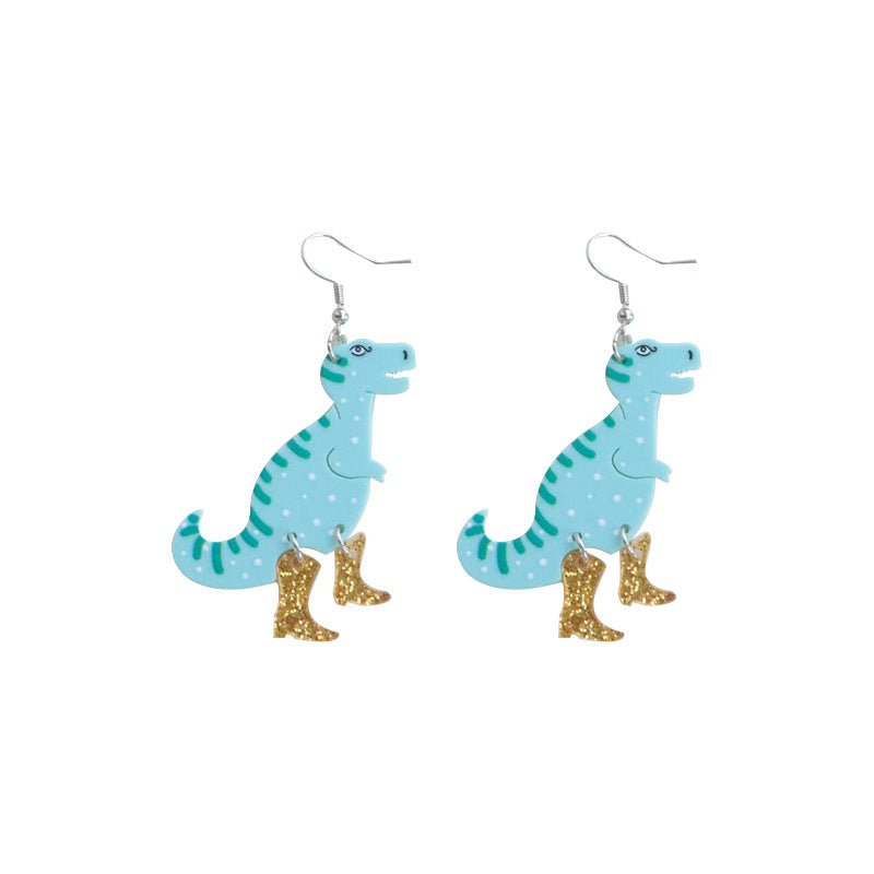 Wholesale Dinosaur Cute Acrylic Earrings