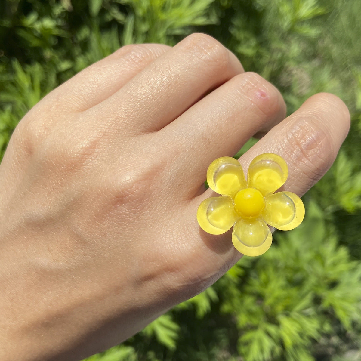Wholesale Acrylic Flower Ring
