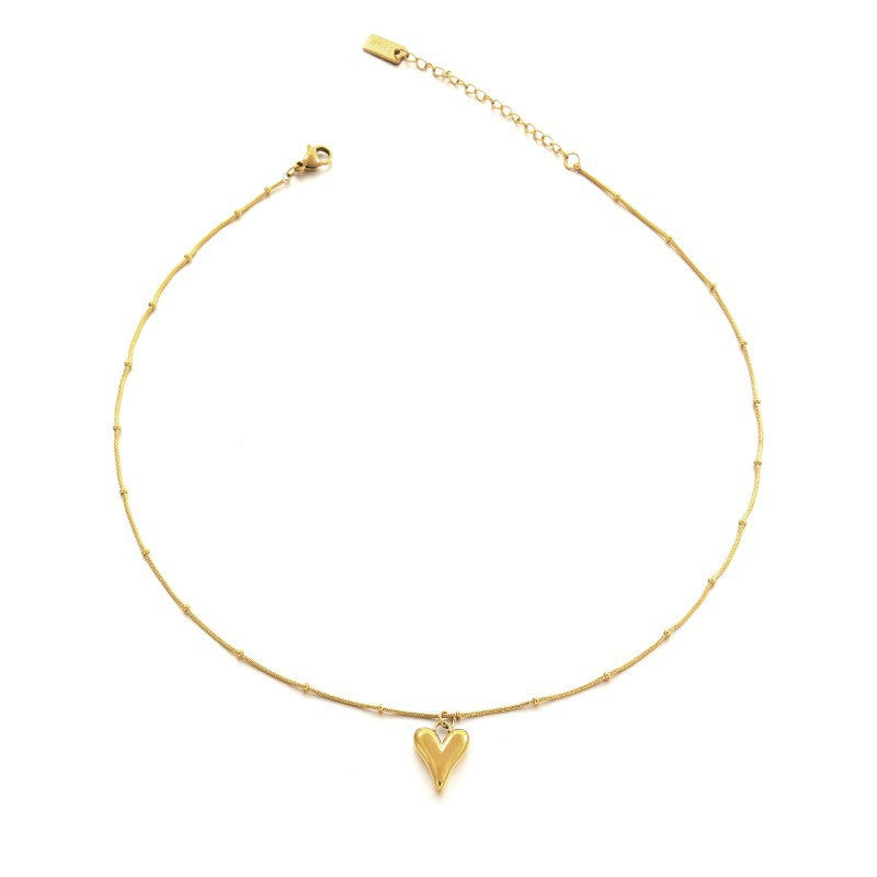 Wholesale Titanium Steel Crystal Beads Necklaces