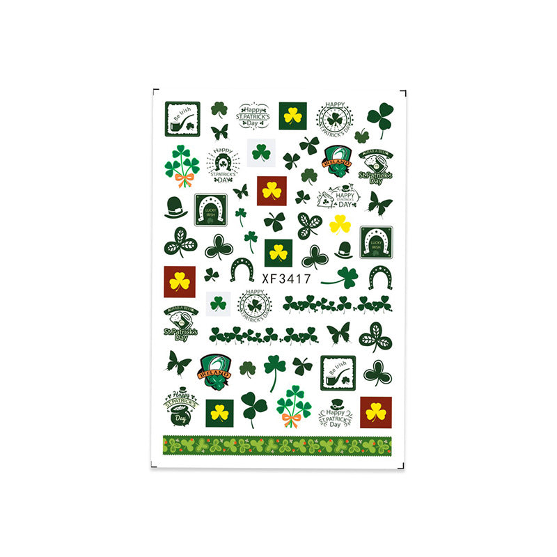Wholesale Clover Nail Art Sticker Set
