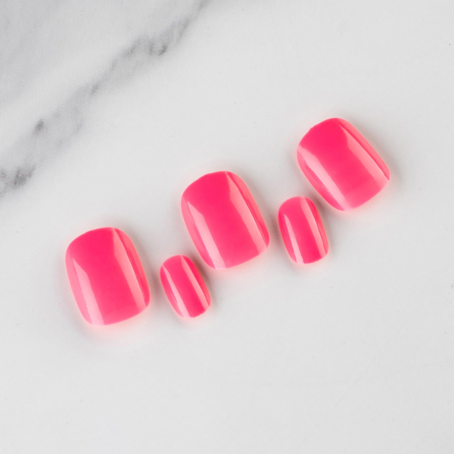 Wholesale Short Glossy Plastic Nail Stickers