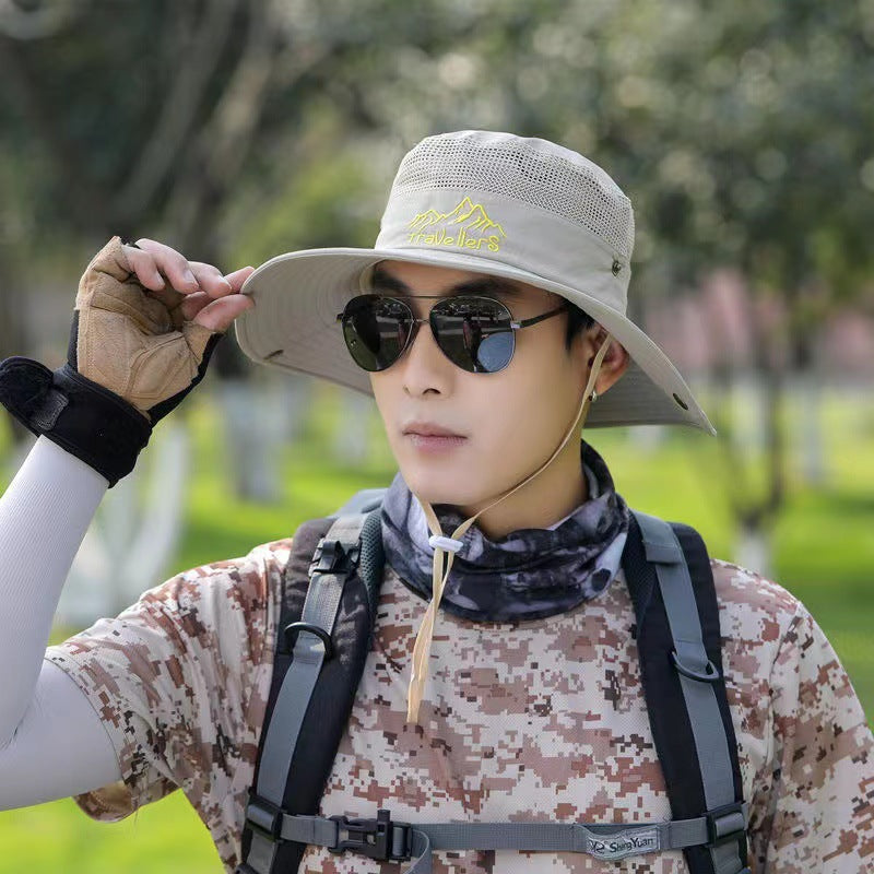 Poliéster de algodón al por mayor Borro grande Denim Fisherman Sombreros