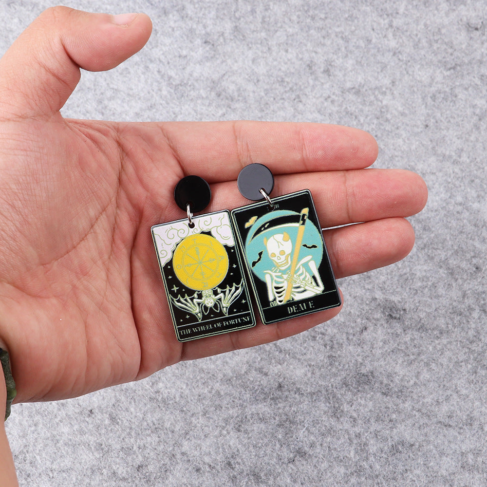 Wholesale Tarot Acrylic Earrings
