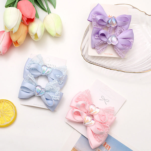 Wholesale Children's Mesh Bow Hair Clips