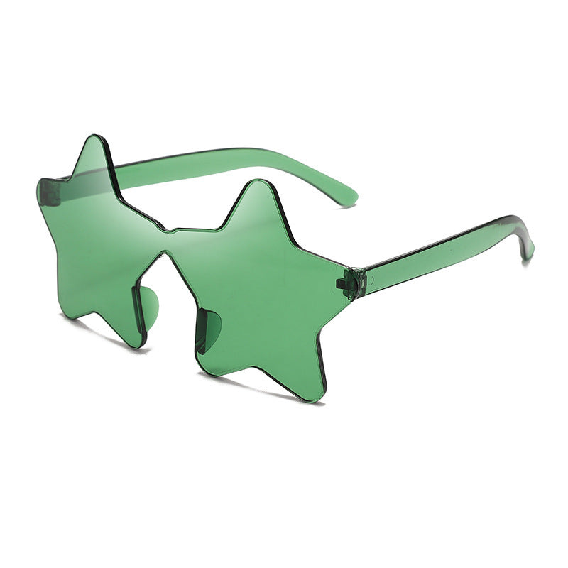 Wholesale Personalized Five-pointed Star Funny PC Sunglasses