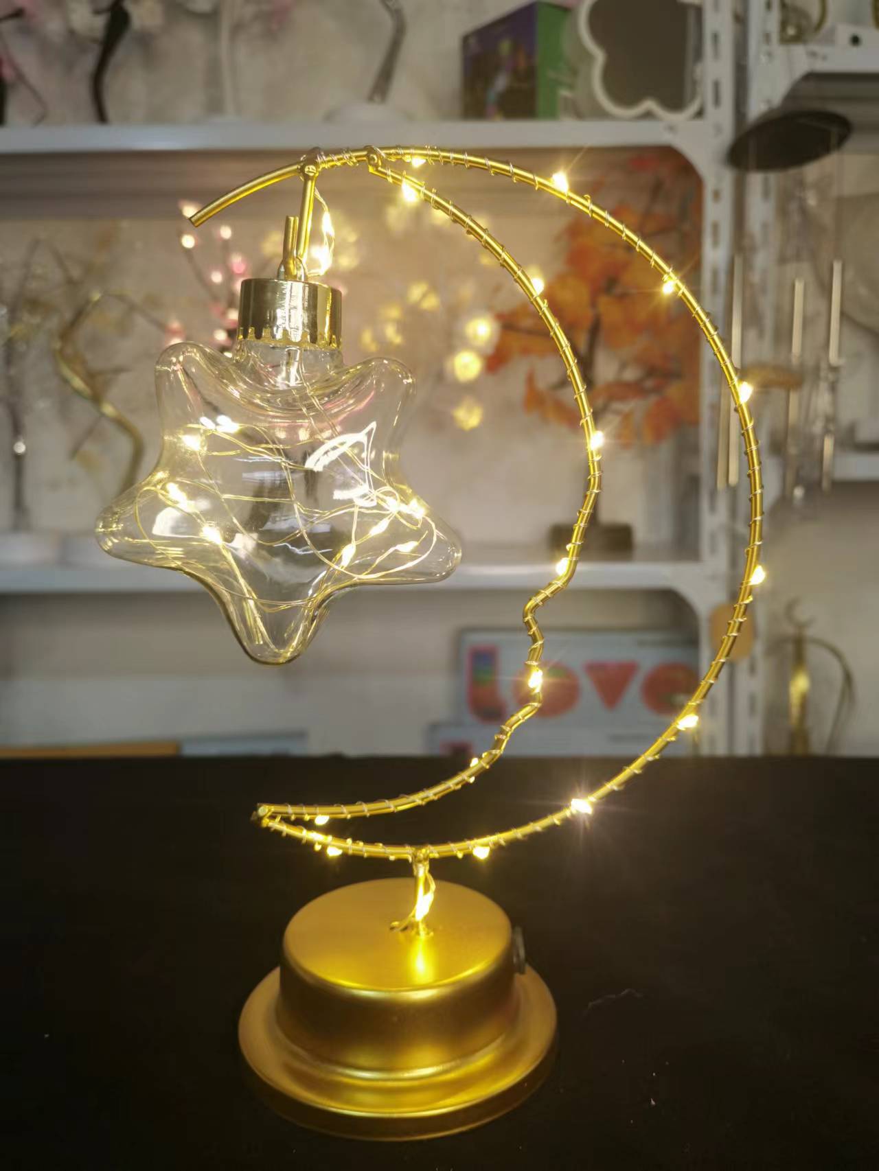 Wholesale Wrought Iron Moon Indoor Decoration