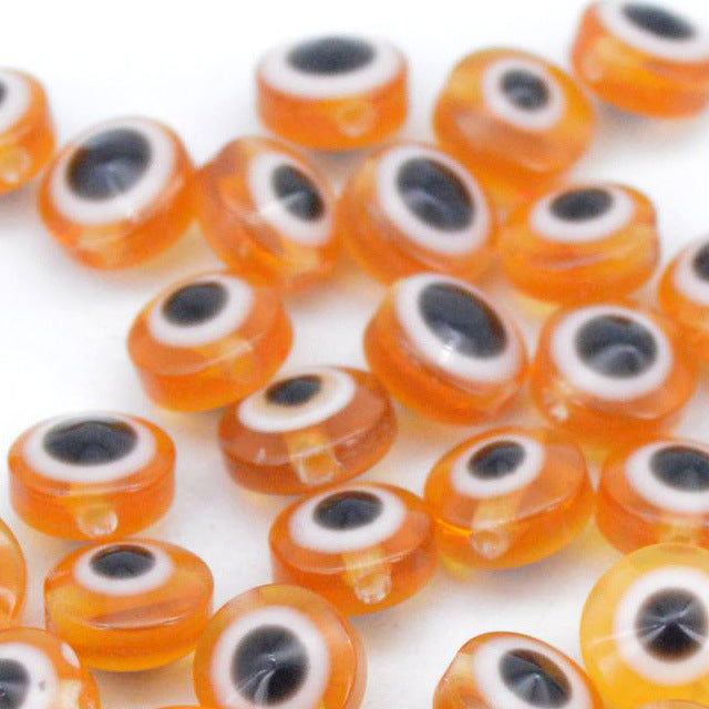 Venta al por mayor 6*2,5 MM 1000 unids/pack cuentas separadoras de resina de ojo de diablo