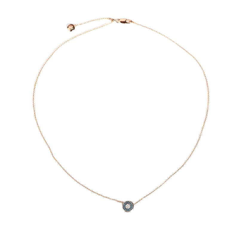 Collar De Circón Redondo De Ojo De Diablo al por mayor