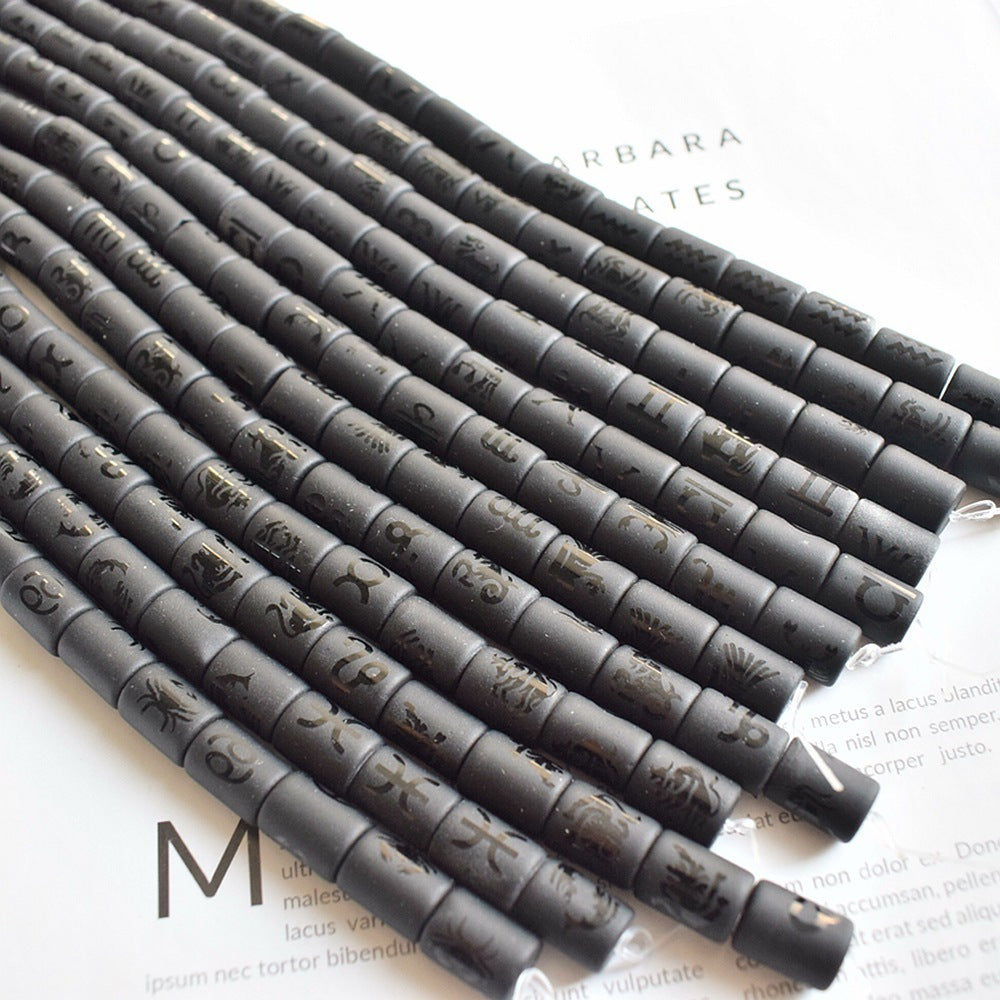 Cuentas de zodiaco de vidrio al por mayor