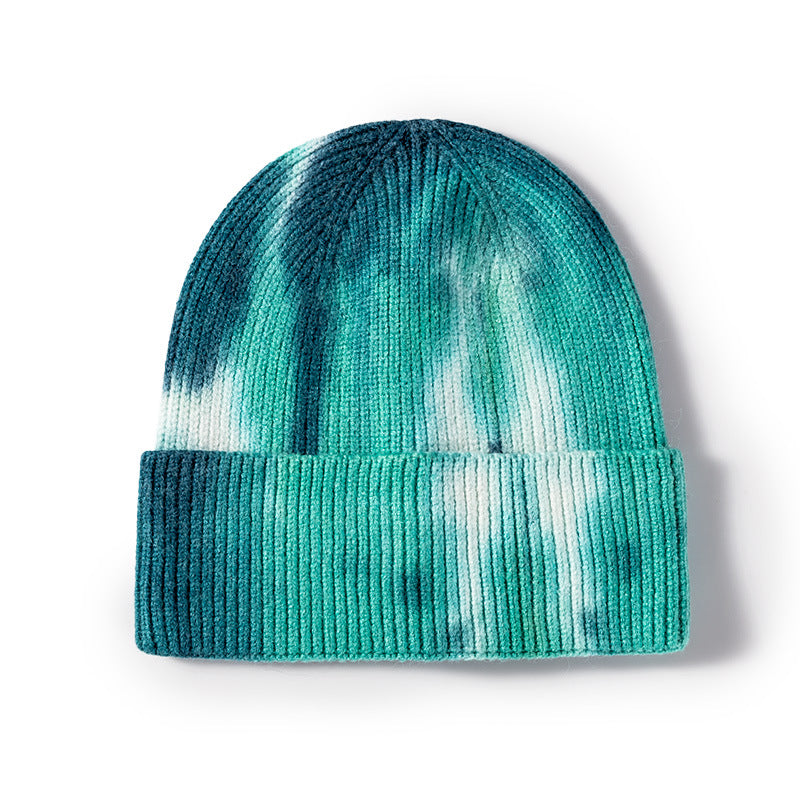 Wholesale Tie-dyed Knitted Cotton Wool Hat
