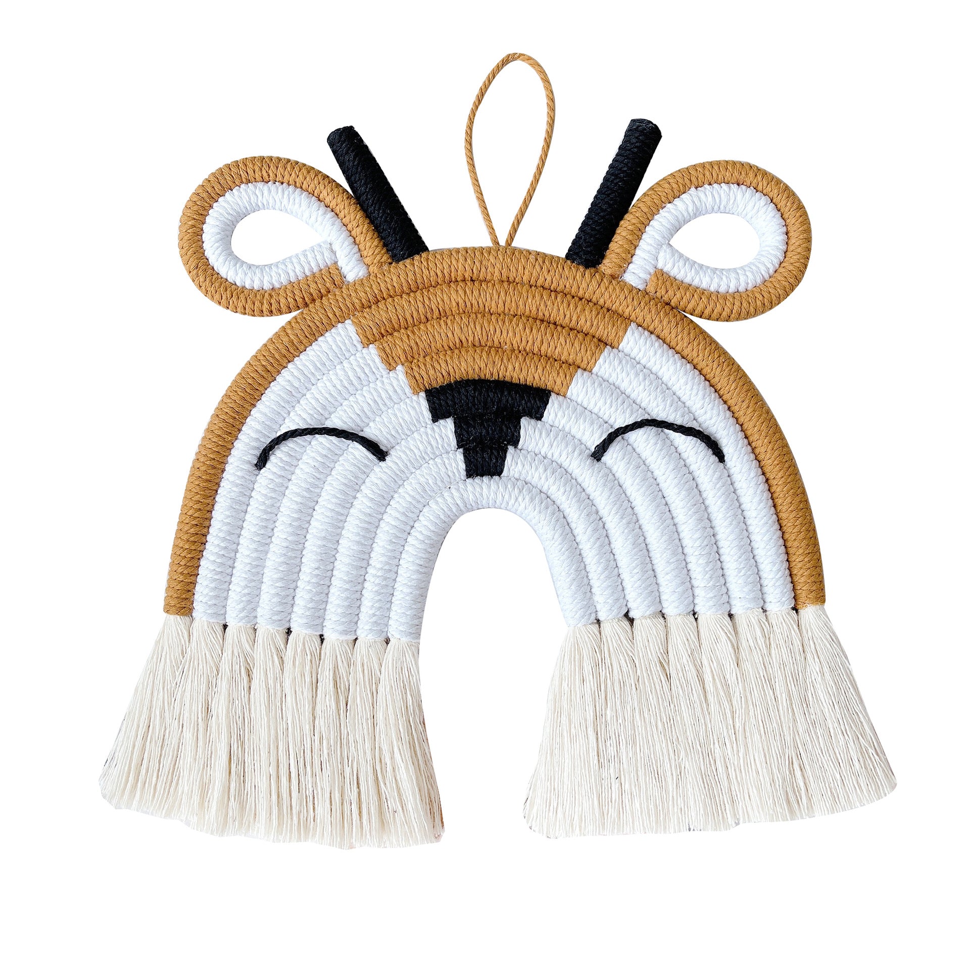 Wholesale Cotton Rope Woven Tiger Lion Panda Wall Decor