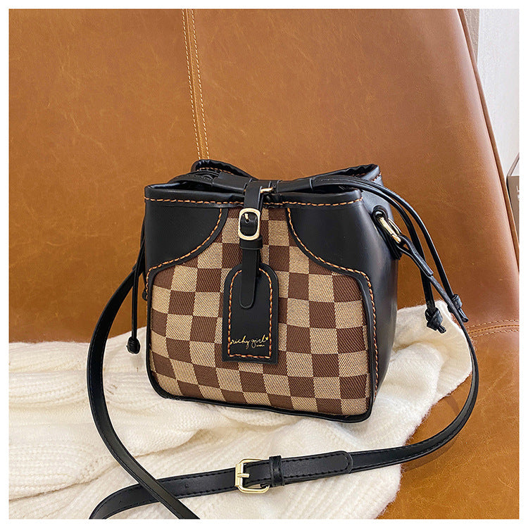 Venta al por mayor PU Tiger Bag Bucket Bag hecho a mano Diy Material Bag