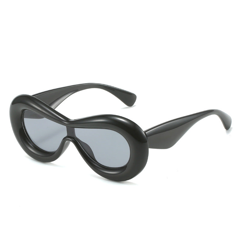 Wholesale PC Personalized Wide-brimmed One-piece Sunglasses