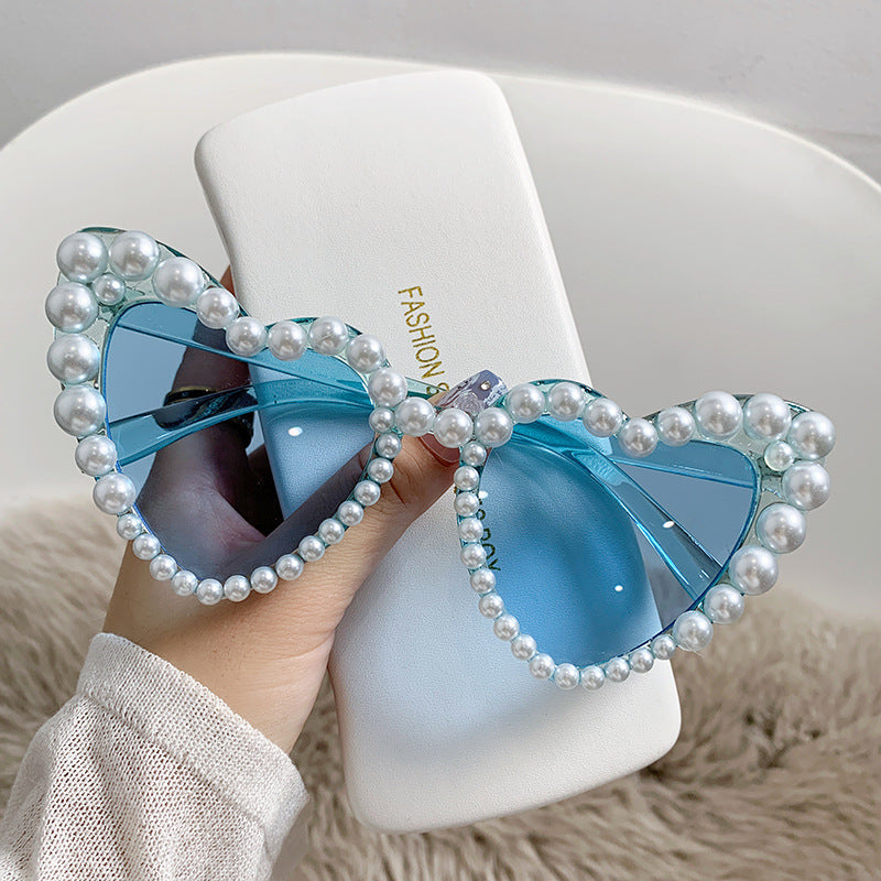 Wholesale Love Pearl with Diamond PC Sunglasses