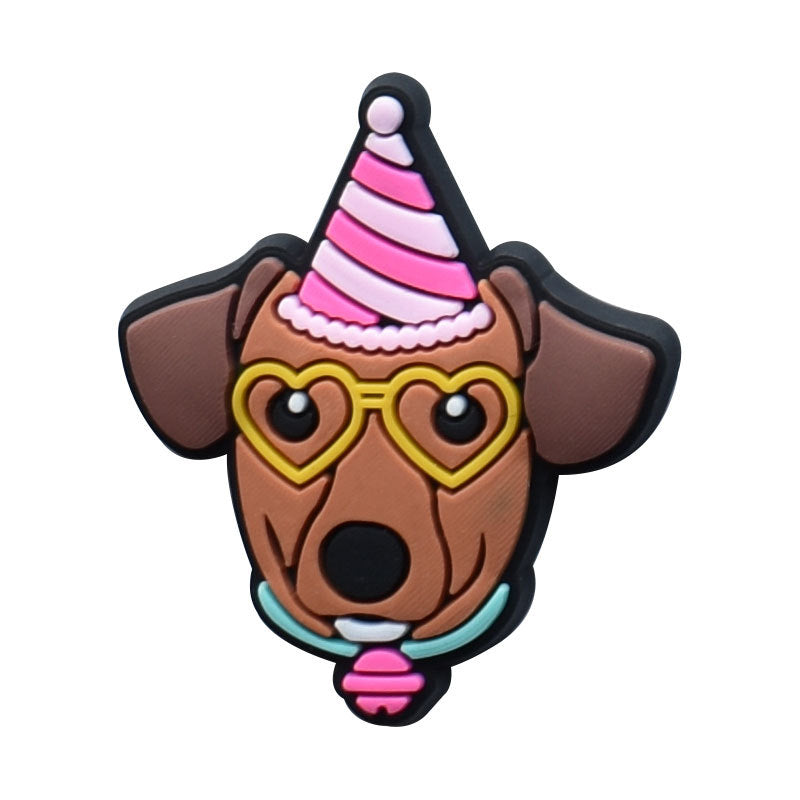 Wholesale 100pcs PVC Cartoon Dog DIY Shoe Buckle