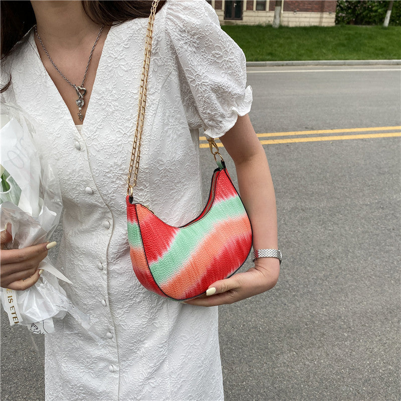 Venta al por mayor Bolsa de sillín de hombro de PU casual