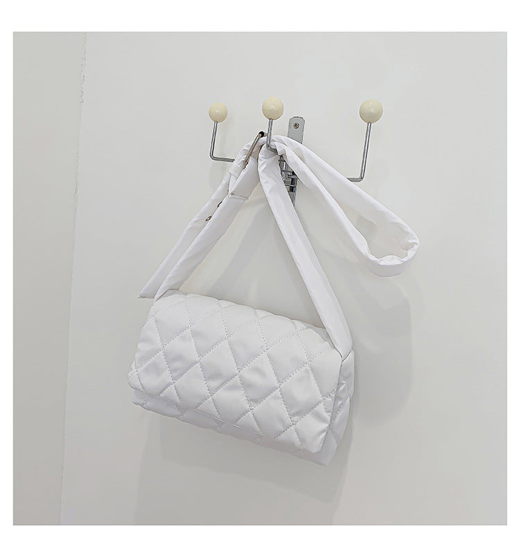 Venta al por mayor Bolso de hombro de PU de rombo simple retro