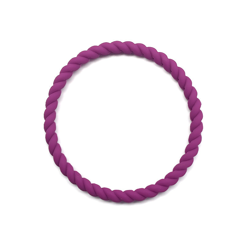 Wholesale Twist Multicolor Stretch Silicone Bracelet