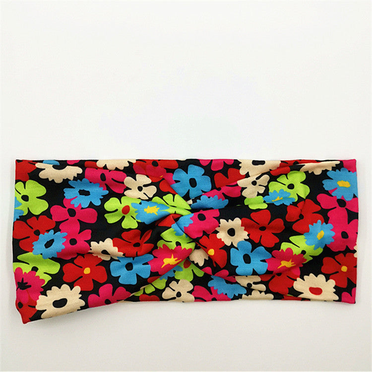 Venta al por mayor Diadema De Algodón Con Estampado De Seda De Leche