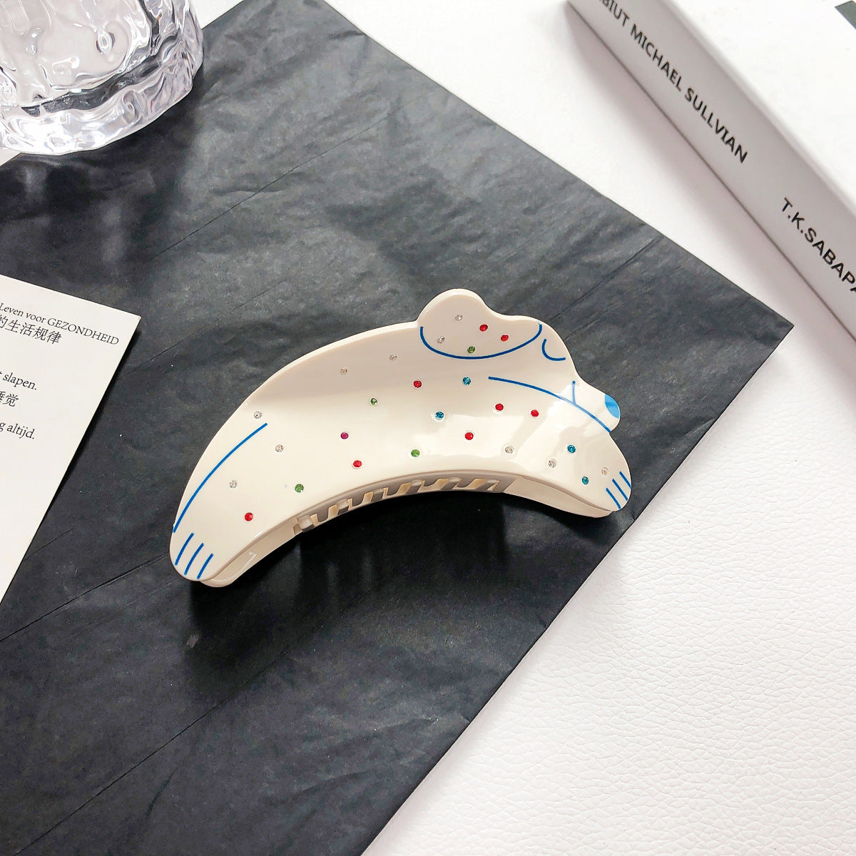 Wholesale Puppy Spotted PVC Hair Clips